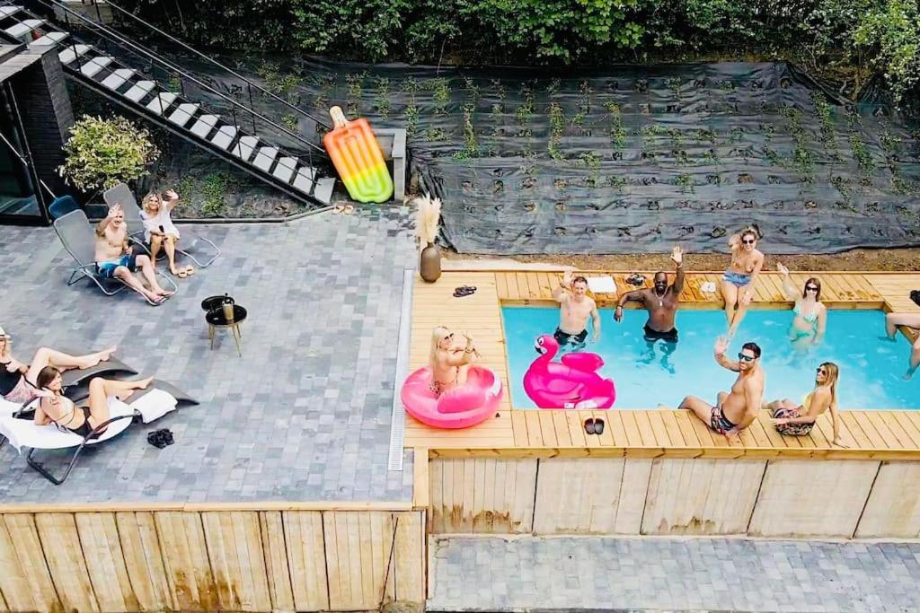 Buenas Noches Villa Standing Piscine & Wellness Boncelles Ngoại thất bức ảnh